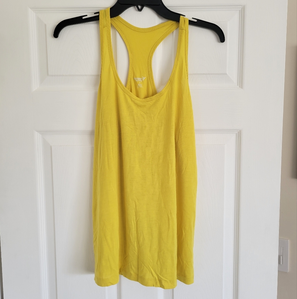 Medium Old Navy Active NWT Yellow Tank Top